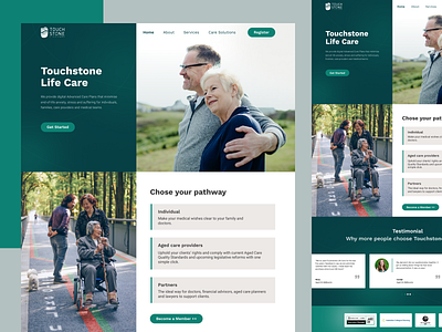 Landing Page - Health Care design figmadesign health care homepage landing page mobile app mobile design ui uidesign uiux uxdesign web design