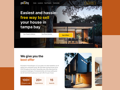 Landing Page - Home Property design figmadesign homepage landing page mobile app mobile design property ui uidesign uiux uxdesign web design