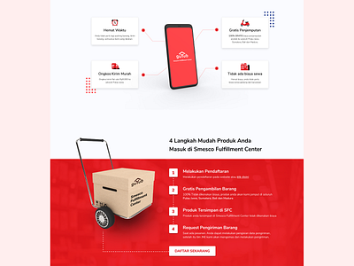 Web Design - Smesco Fulfillment Center design figmadesign fulfillment homepage landing page mobile app ui uidesign uiux uxdesign web design