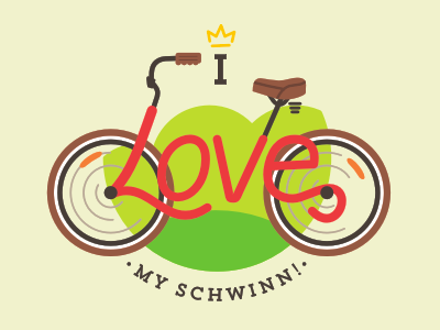 I love my Schwinn! bicycle bike competition contest love mark schwinn stolz