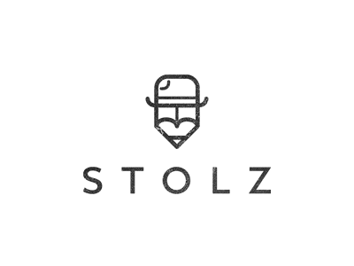 S T O L Z 2stlz beard bowler hat branding for us gentleman hat logo man mark pencil stolz