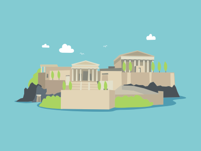 Athens 2014 building games greece illustration olympics parthenon sochi stolz