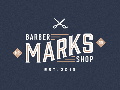 mr.Marks barber barber shop heritage logo marks mr.marks omsk scissor siberia stolz