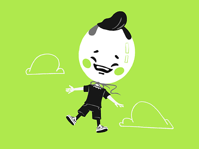 Balloon Boy balloon boy character emotion happy illustration procreate sad simple stolz