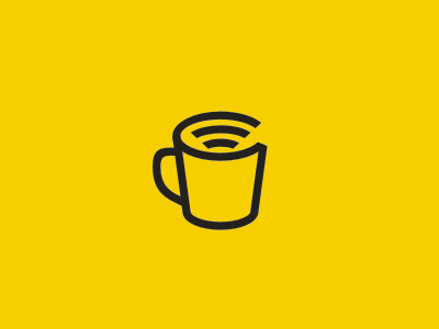 Cafe / Mug / Book / Wi-Fi book cafe coffee icon line logo mark minimal mug stolz wi fi