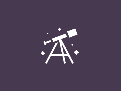 A / Astronomy astronomy logo logoabc logoalphabet mark stolz логоазбука