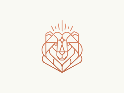 King Bear / North bear illustration line logo mark north siberia stolz