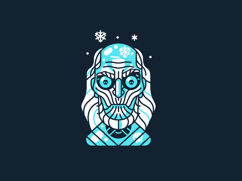 White Walker | Game of Heads Playoff game of heads game of thrones got got6 illustration line playoff stroke white walker winter