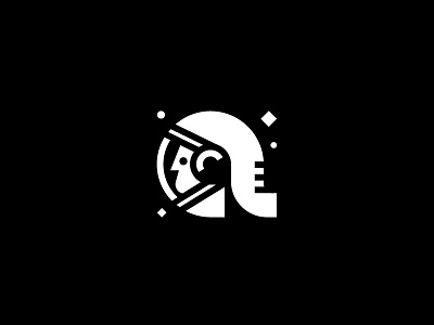 a / astronaut / logoazbyka a astronaut character galactic icon logo logoazbyka logobaker mark space stolz
