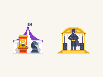 Games and Cosplay batman chess cosplay games icon illustration stolz vkfest vkontakte