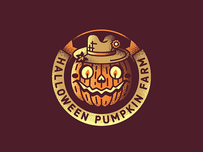 Halloween Pumpkin Farm farm farmer halloween logo mark pumpkin stolz