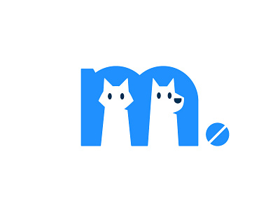 Fetch my meds cat dog logo mark meds pets stolz