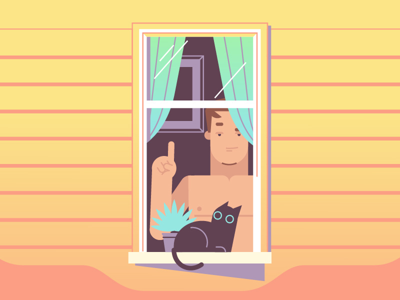 Easter cat character pornhub holiday egg easter illustration stolz behance