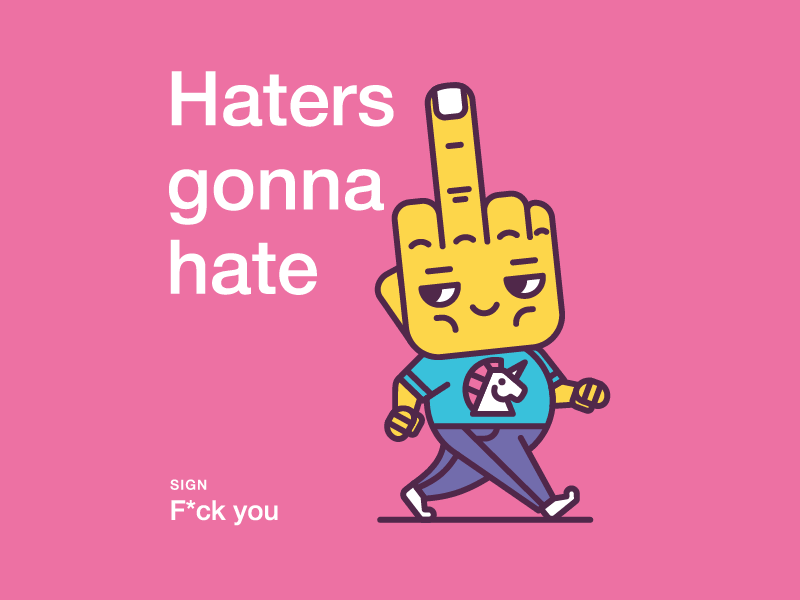 Illustrated signs spock iron fist meme agent cooper haters gonna hate behance line character signs illustration stolz