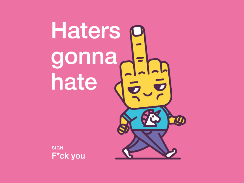 Illustrated signs agent cooper behance character haters gonna hate illustration iron fist line meme signs spock stolz