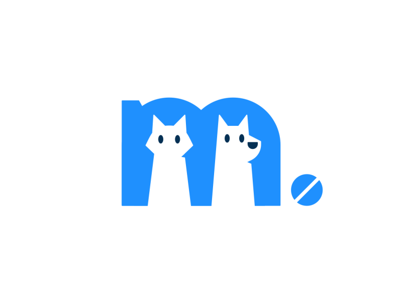 Fetch My Meds cat dog logo mark meds pets stolz