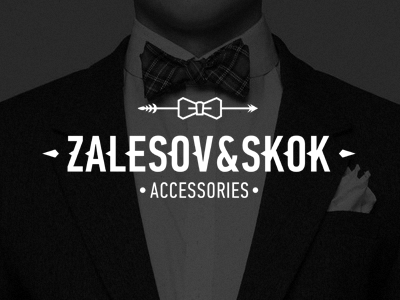 Zalesov & Skok accessories bow tie branding fall in love logo tie zalesovandskok