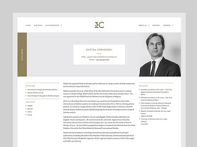 Lawyer Website Person Page