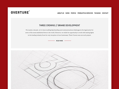 Studio work page design portfolio studio website