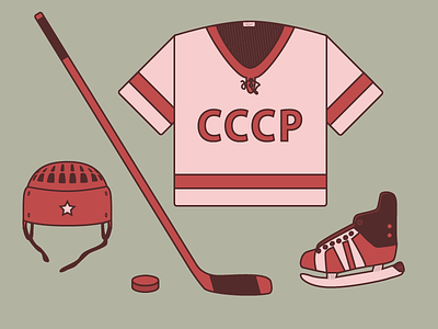 USSR hockey equipment