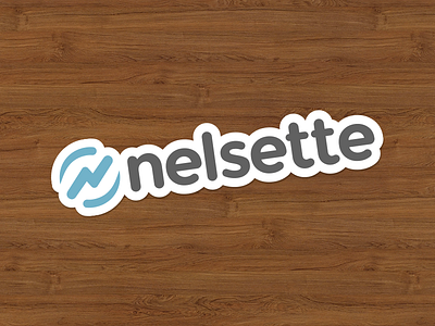 Nelsette Logo Sticker logo logotype nelsette sticker sticker mule stickermule