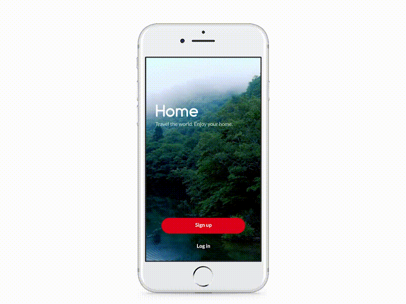Daily UI 001 / Sign Up app dailyui ios nature sign up ui ux