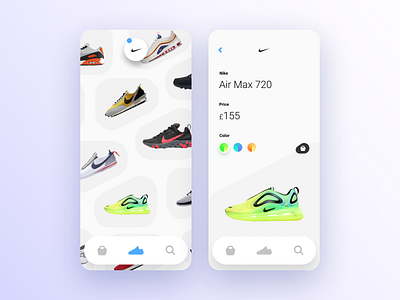 Sneakers Shop App app mobile nike shoes sneakers ui ux