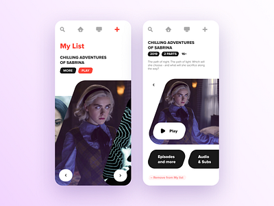 TV list App app figma movie tv ui ux