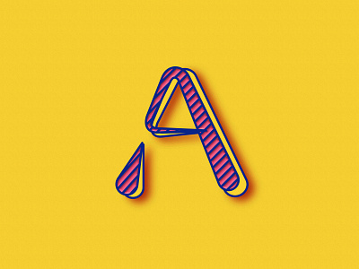 A Logo design illustration letter logo vector