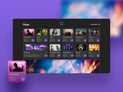 Music player interface | UI 🎧 Enjoy!