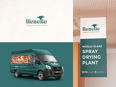 Henelie | Branding advertising branding design digital dribbble graphic design gum arabic logo logo design sudan vector