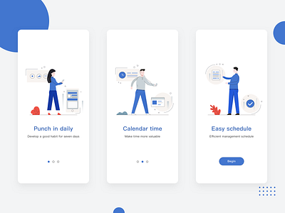 Easy schedule ui 图标 插图 设计