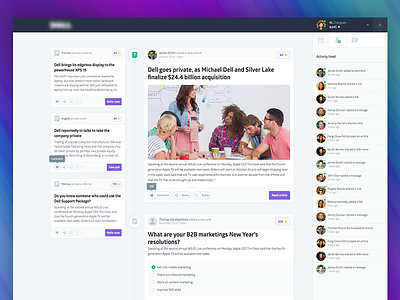 Web App - Newsfeed Overview
