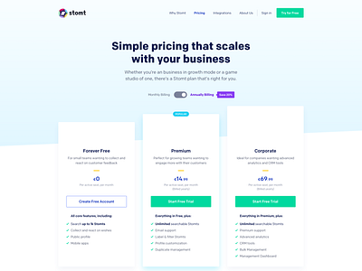 SaaS Pricing Page