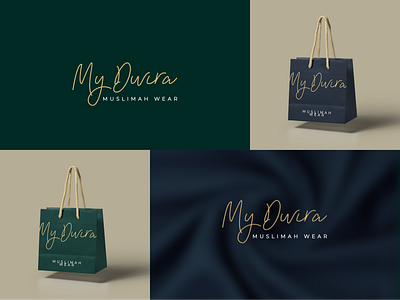 Logo & Branding for My Dwira - Muslimah Wear Shop bag bag design branding design hijab illustration logo muslim muslimah muslims onlline shop packaging store typography