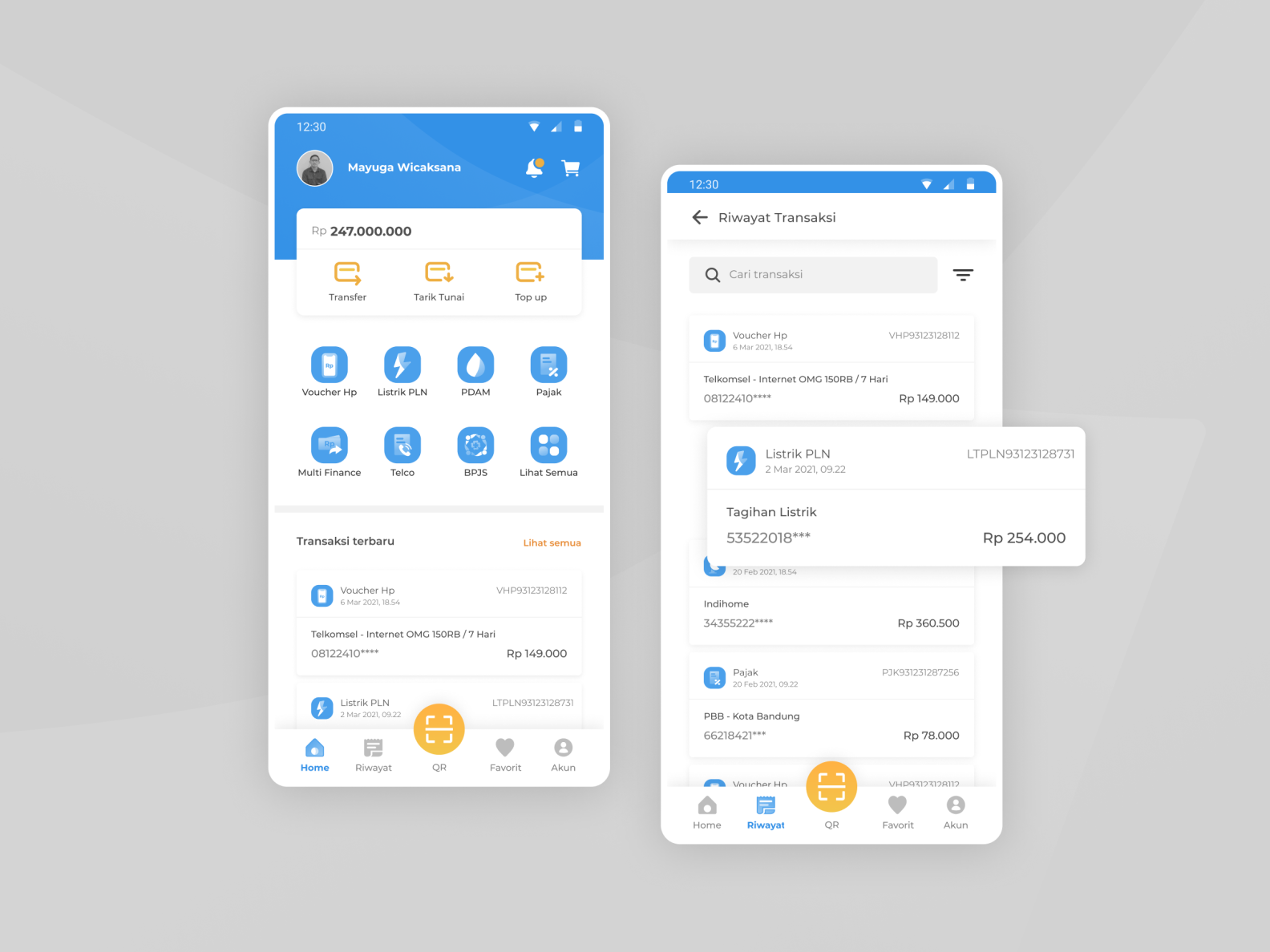 Payment App - Light Mode by Mayuga Wicaksana on Dribbble