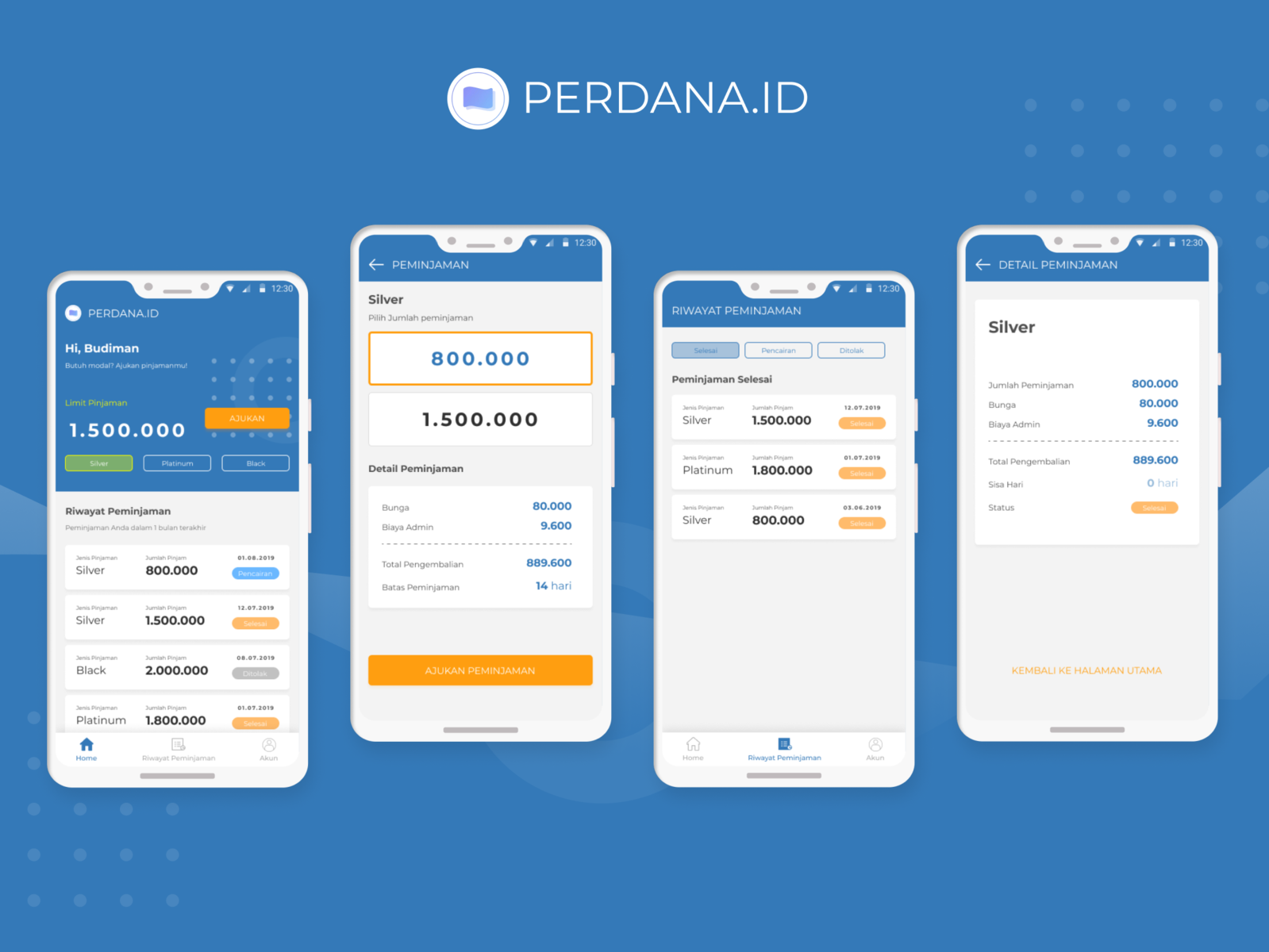 Loan Apps - Perdana.ID by Mayuga Wicaksana on Dribbble