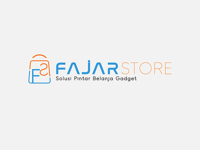 Logo Design for Fajar Store branding gadgets icon logo store typography vector