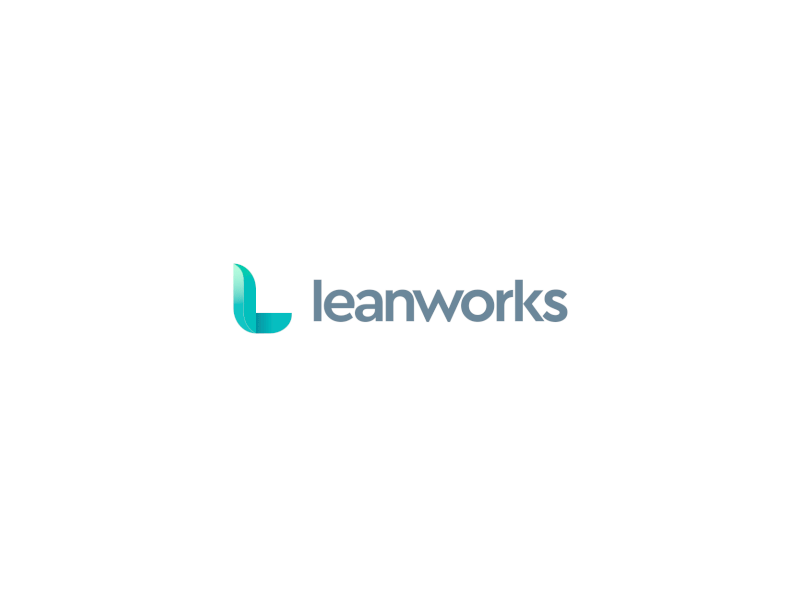 Work_logo_leanworks after effects animation design dribbble first shot illustration logo motion design motion graphics shape