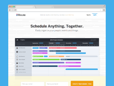 Allocate Redesign airy allocate allocation bars eli eliwilliamson gif light mojotech scheduling