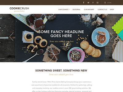 Cookie Crush Bakery Website Design