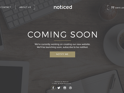 Noticed Coming Soon Pages coming soon noticed we are noticed website