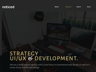 Noticed Digital Agency Website Design
