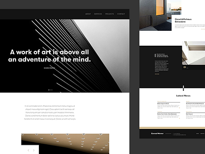 Architect | Home Page by Thomas McKay on Dribbble