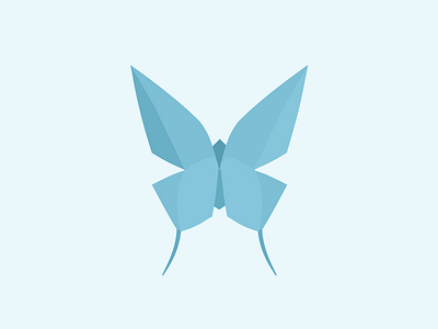 Butterfly bright flat illustration