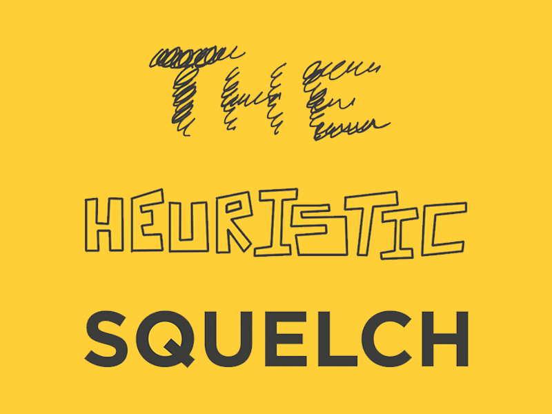 Heuristic Squelch Logo animation design graphic logo typography