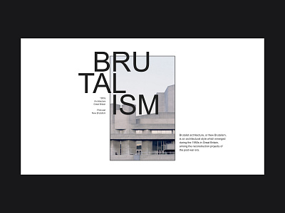 brutalism1 clean design desktop experimental exploration font grid layout layout exploration minimal typography ui user experience user interface ux web