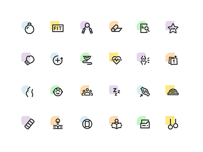 Fitness training course Icon app icons curiculum fitness icon healthy icon designer training course two color icon ui icons web icons