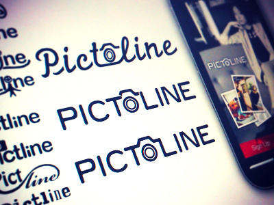 Pictline camera application japan logo photo