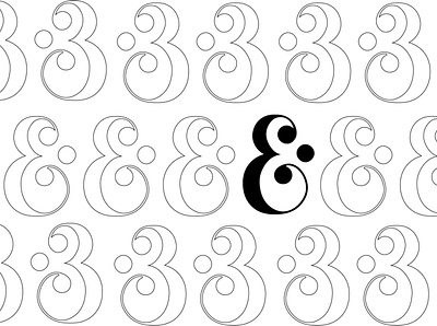 Who else would buy an ampersand-printed t-shirt? art design